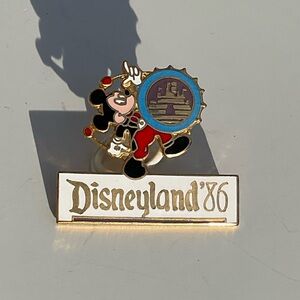 “Vintage” Walt Disney Mickey Mouse “Banging The Drum” Commemorative Lapel Pin.